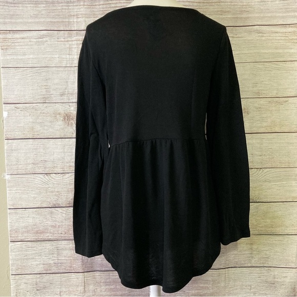 Weekend By Suzanne Betro Embroidered Knit Tunic Top Size Small - Picture 12 of 12